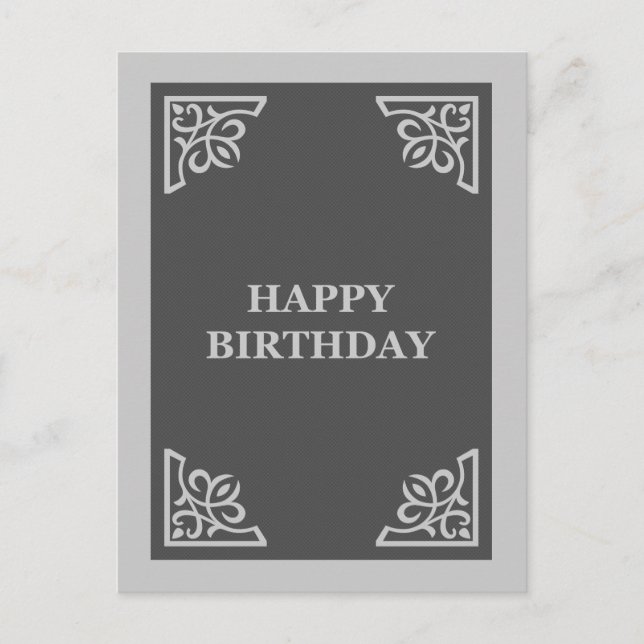 grattis på födelsedagen (skrapbok) vykort (Framsida)