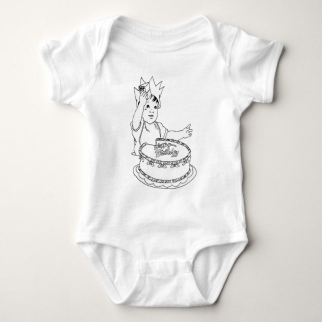 Grattis på födelsedagen Småbarn Shirt T (Framsida)