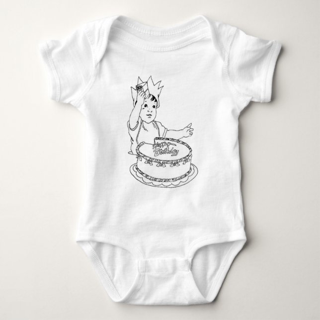 Grattis på födelsedagen Småbarn Shirt T Shirt (Framsida)