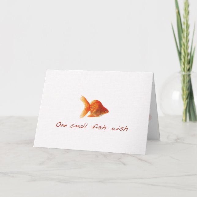 Grattis på födelsedagen småfisk kort (Framsida)