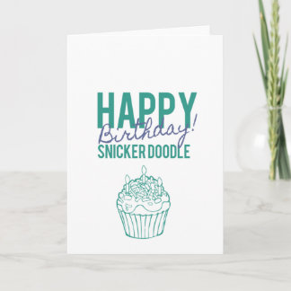 Grattis på födelsedagen Snickerdoodle Kort