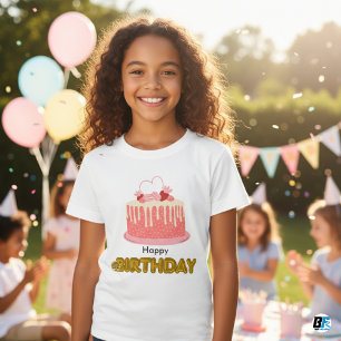 GRATTIS PÅ FÖDELSEDAGEN - Snyggt och minimal textd T Shirt