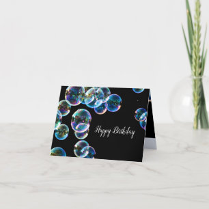 Grattis på födelsedagen Soap Bubble-Anpassningsbar Kort