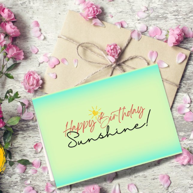 grattis på födelsedagen-solskenskort, födelsedagsk tack kort (Skapare uppladdad)