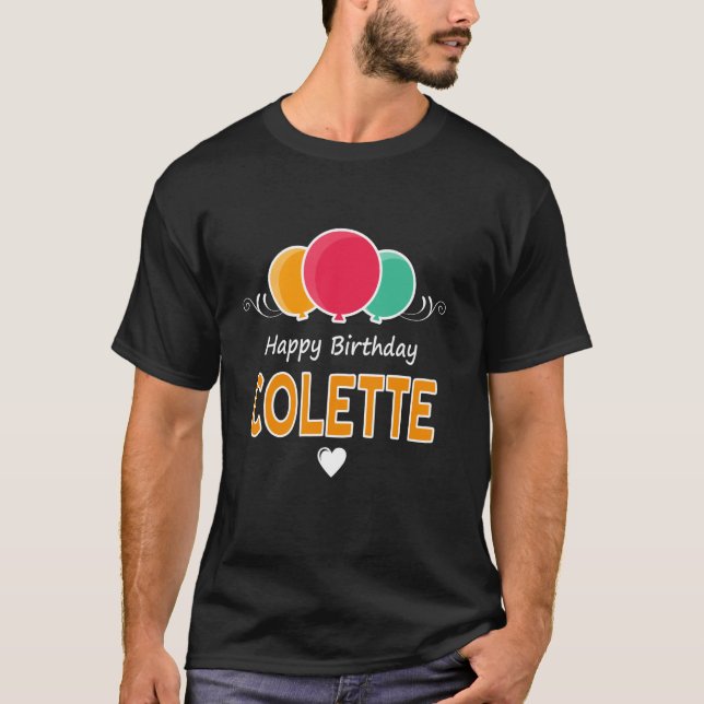 Grattis på födelsedagen som Colette T Shirt (Framsida)