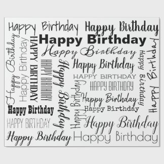 Grattis på födelsedagen som slår in papper presentpapper