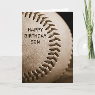 grattis på födelsedagen Son Baseball Greeting Card Kort