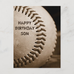 grattis på födelsedagen Son Baseball vykort