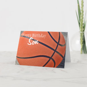Grattis på födelsedagen Son Basketball Kort