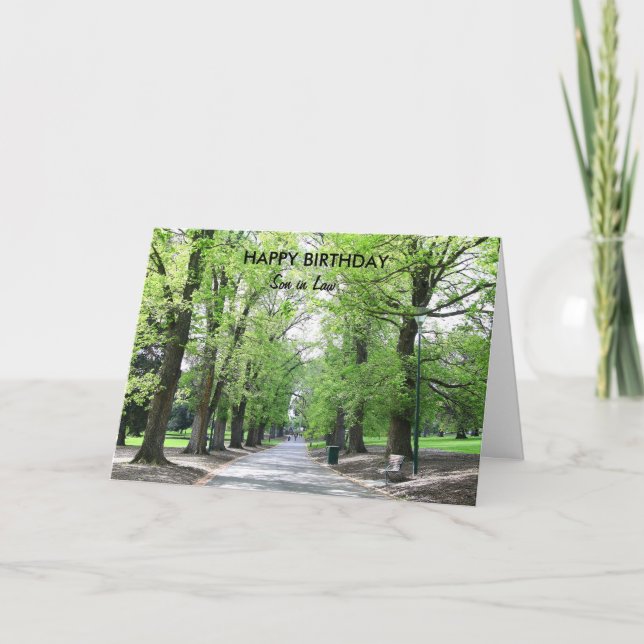 Grattis på födelsedagen Son in Law Kort (Framsida)