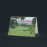 Grattis på födelsedagen Son Kort<br><div class="desc">Ett födelsedagskort för din Son Golf-kurs på framsidan</div>