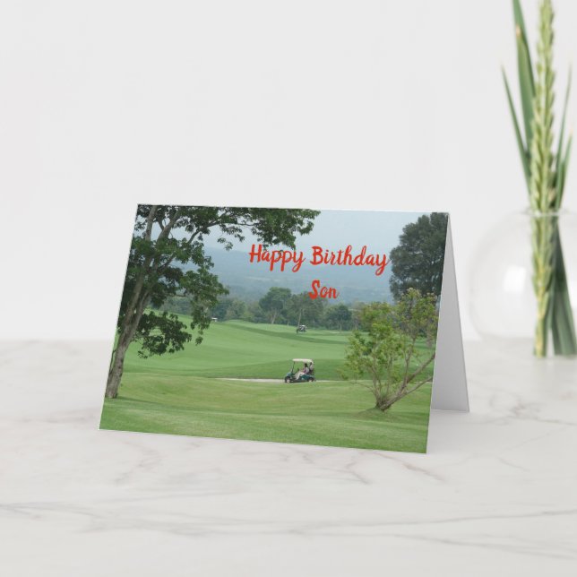 Grattis på födelsedagen Son Kort (Framsida)