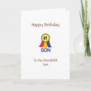 Grattis på födelsedagen Son Kort