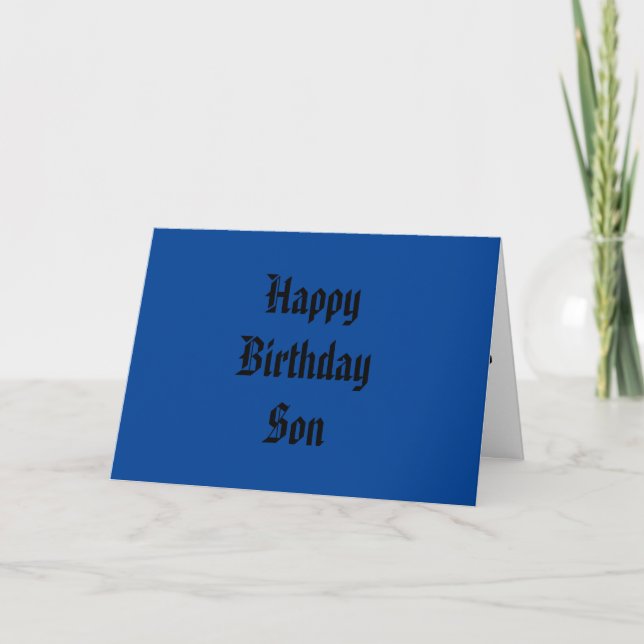 grattis på födelsedagen Son-kort med vikt Kort (Framsida)