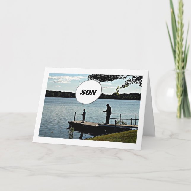 GRATTIS PÅ FÖDELSEDAGEN **SON** UTÖVER DEN RADEN! KORT (Framsida)