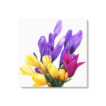 Grattis på födelsedagen söt blommigt färglös kroku