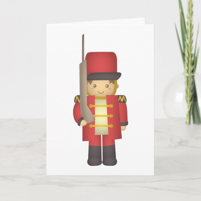 Grattis på födelsedagen, söt lilla soldat kort (Framsida)