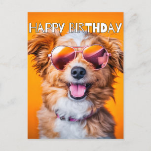 Grattis på födelsedagen söt party animal vykort