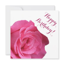 Grattis på födelsedagen söt rosa ros blommigt  - s