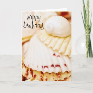 Grattis på födelsedagen Söt Seashells Kort