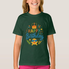 Grattis på födelsedagen Söt Solsken Flickor Grundl T Shirt