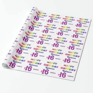 Grattis på födelsedagen söta 16 presentpapper