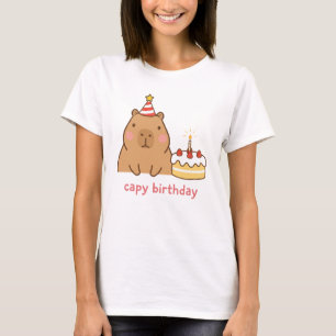 Grattis på födelsedagen söta Kapybara-fest T Shirt