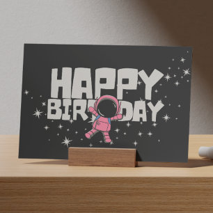 Grattis på födelsedagen Space Astronaut Birthday C Kort