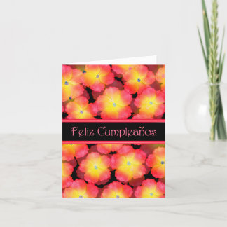 Grattis på födelsedagen Spanska med blanka inuti Kort