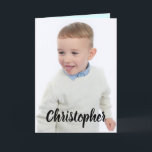 Grattis på födelsedagen speciell Grandson-foto Kort<br><div class="desc">Byt ut fotot på framsidan och namn. Lägg till/ersätt texten i Grattis på födelsedagen speciell Grandson. Inuti designad i lila och turkos. **Om den svarta texten på framsidan inte visas mot fotot, klicka på Anpassa/anpassa mallen, rulla ned och klicka sedan på "Klicka för att anpassa ytterligare" för att ändra färg.**...</div>