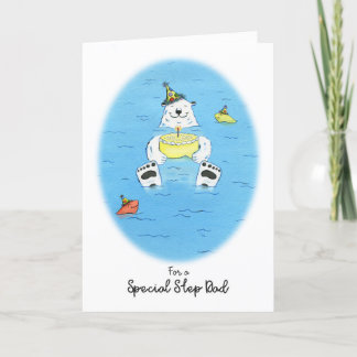 Grattis på födelsedagen Speciell Steg Pappa, Polar Kort