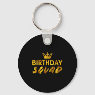Grattis på födelsedagen Squad King Bästa Svarta Kr Nyckelring