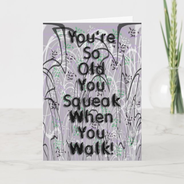 Grattis på födelsedagen Squeaky! Kort (Framsida)