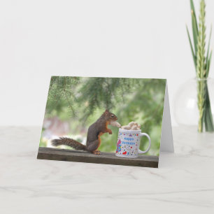 Grattis på födelsedagen Squirrel Kort
