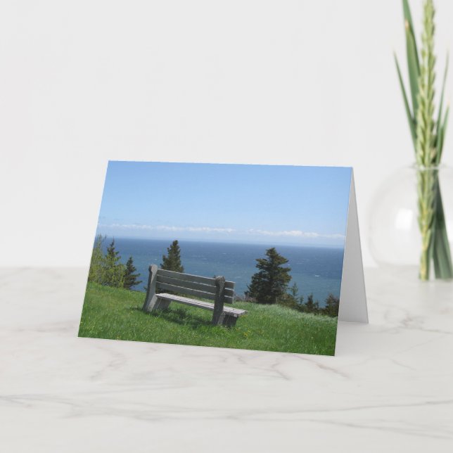 Grattis på födelsedagen-St George Bench Kort (Framsida)