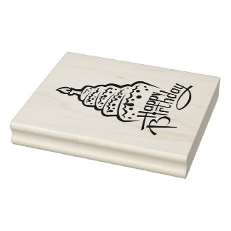 Grattis på födelsedagen stämpel