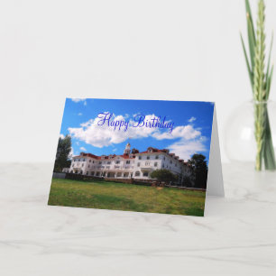 Grattis på födelsedagen, Stanley Hotel, Colorado Kort