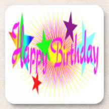 " GRATTIS PÅ FÖDELSEDAGEN" STARS