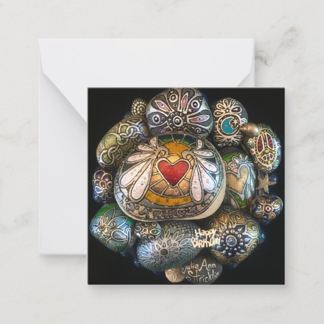 Grattis på födelsedagen Sten! Av Julie Ann Strickl Anteckningskort (Framsida)