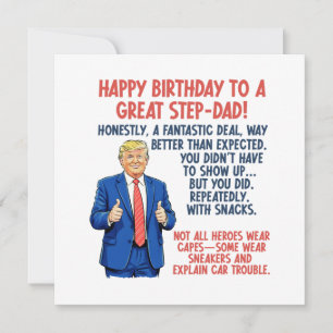 Grattis på födelsedagen Stepdad Kort