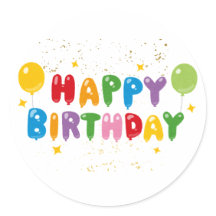 Grattis på födelsedagen Sticker