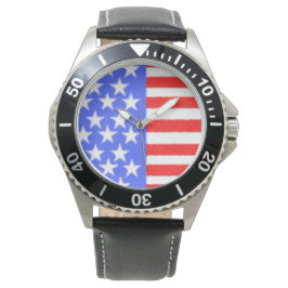 Grattis på födelsedagen stjärnor på flagga armbandsur