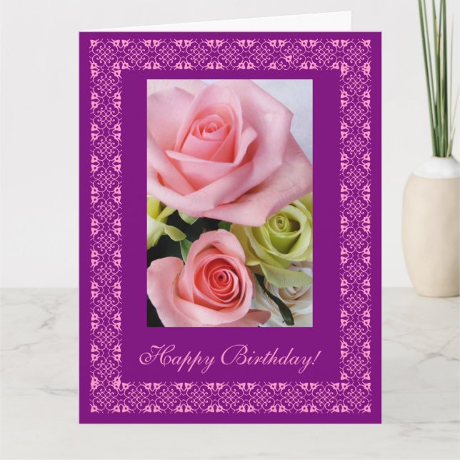 Grattis på födelsedagen! Stort kort (Framsida)