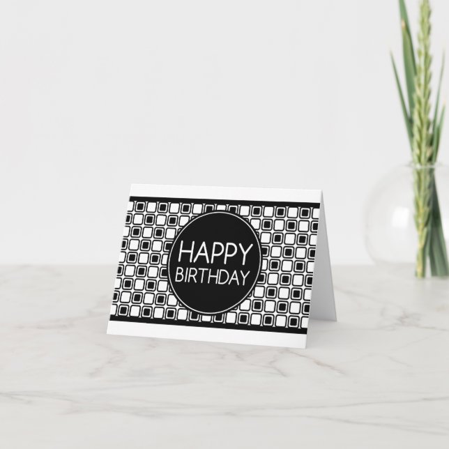 grattis på födelsedagen (studioSquares) Kort (Framsida)