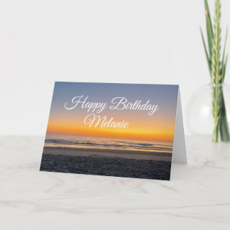 Grattis på födelsedagen Sunset Beach Kort