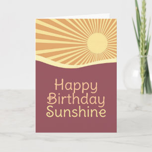 Grattis på födelsedagen Sunshine Backe V2-hälsning Kort