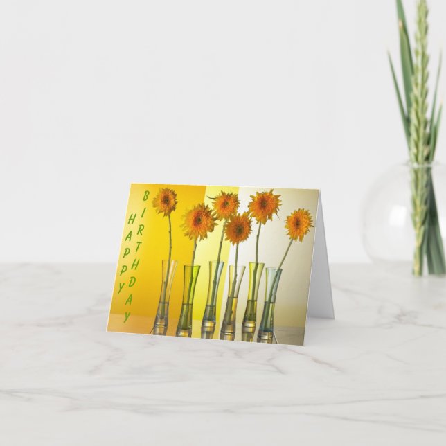 Grattis på födelsedagen Sunshine! Kort (Framsida)