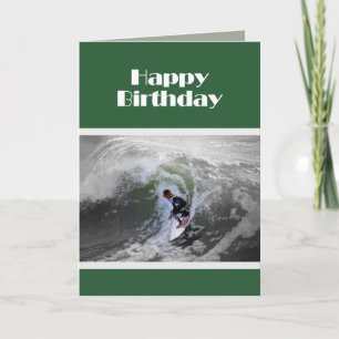 grattis på födelsedagen Surfer Kort