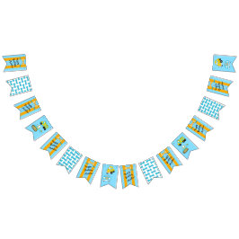 Grattis på födelsedagen Suspenders och Bow Tie Vimplar