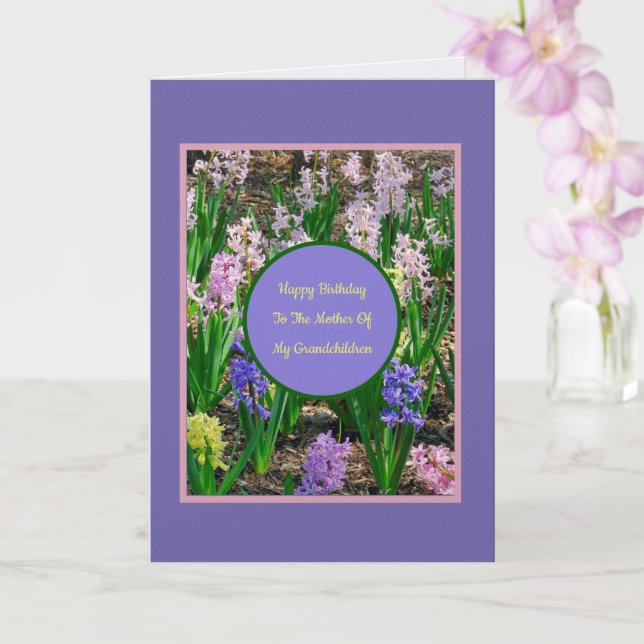 GRATTIS PÅ FÖDELSEDAGEN SVÄRDOTTER/BLOMMOR KORT (Orkide)